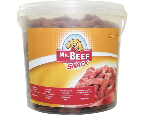 Friandises pour chiens MR. BEEF os à lard 900 g friandises à mâcher