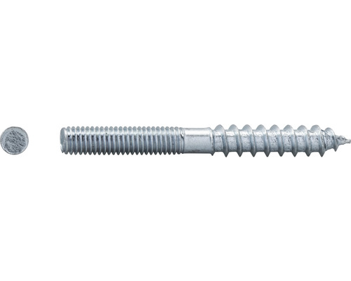 Vis à double filetage 4x20 mm galvanisée 100 pièces Vis double avec filetage à bois et filetage métrique