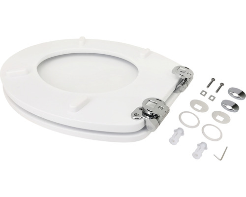 Toilettensitz aus Duroplast mit Befestigungsmaterial