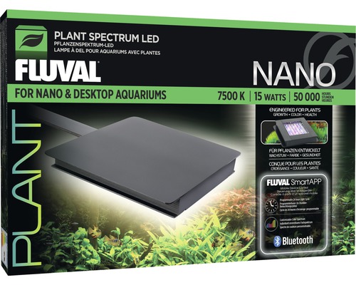Éclairage d'aquarium Fluval Nano Plant LED commande via l'appli 15 W