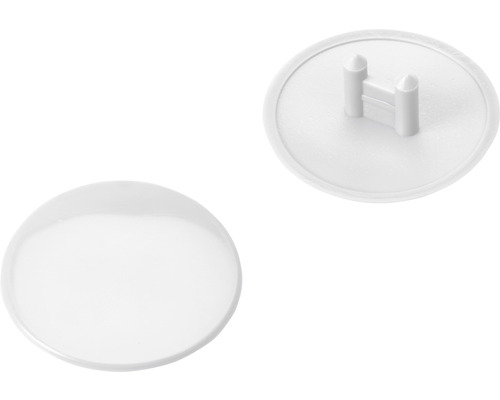 Cache-vis pour excentrique 25 mm, blanc, plastique Protection de prise de courant pour la sécurité des enfants, en plastique