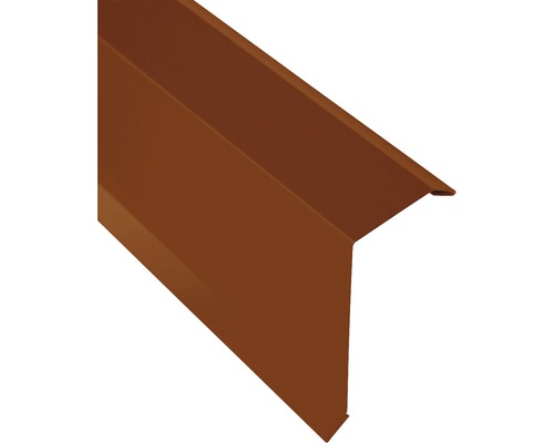 Angle d'arête PRECIT pour tôle trapézoïdale H12 rouge oxyde RAL 3009 2000 x 40 x 100 mm