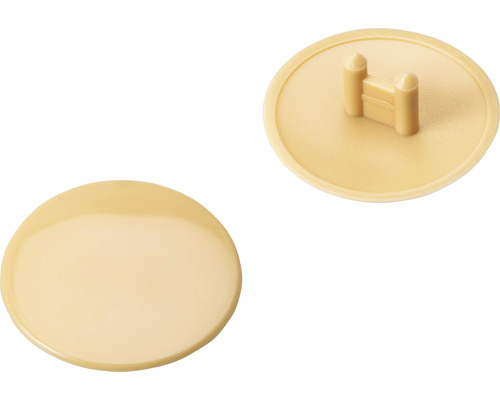 Abdeckkappe für Excenter 25 mm, Beige, Kunststoff Möbelabdeckkappe aus Kunststoff