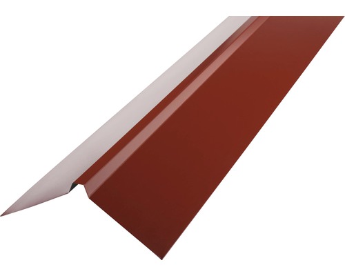 Faîtage droit PRECIT pour tôle trapézoïdale rouge oxyde RAL 3009 2000 x 95 x 95 mm