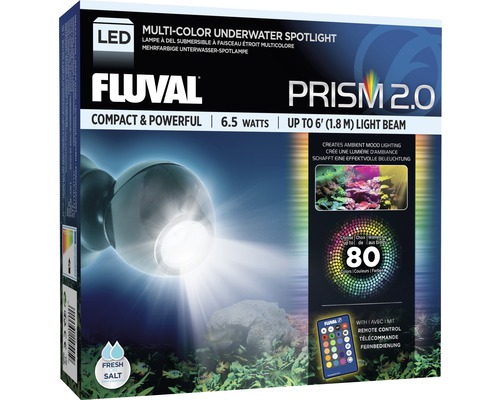 Éclairage d'aquarium Fluval PRISM LED 2.0 Spotlight avec télécommande 6,5 W