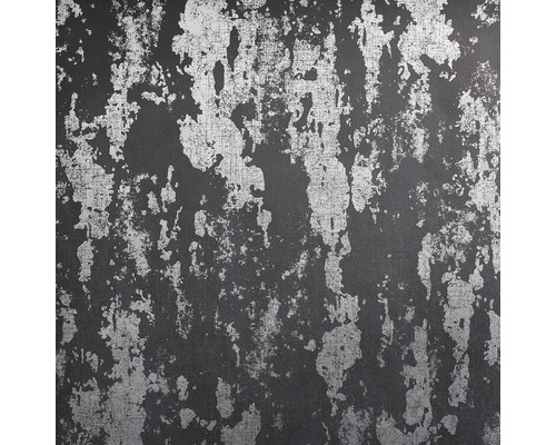 Papier peint intissé 67527-HOR Pure & Noble IV Ava Charcoal noir Papier peint avec motif abstrait