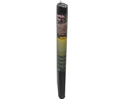 Rindenmulchfolie 33g/m² FloraSelf AirGrow 1500 x 90 cm, schwarz Unkrautvlies auf Rolle, 15 Meter mal 0,5 Meter