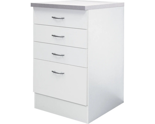 Armoire à tiroirs Flex WellPalmaria/Wito largeur 50 cm blanc