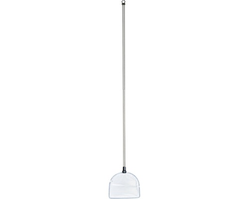 Épuisette DENNERLE Nano Shrimp Net avec manche téléscopique (24 - 62 cm) forme cintrée taille 75x60 mm blanc