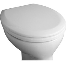 Abattant WC ADOB Triest blanc avec abaissement automatique-thumb-1