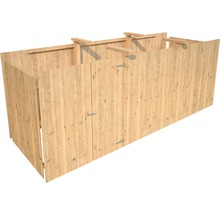 Holz Mülltonnenbox mit Tür zur Aufbewahrung von Abfallbehältern