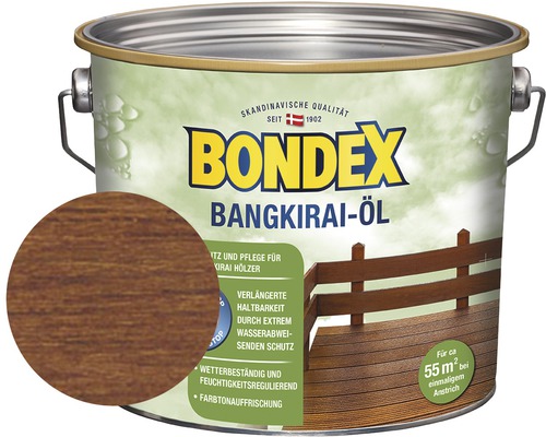 Huile pour bois de bangkirai BONDEX 2.5 l