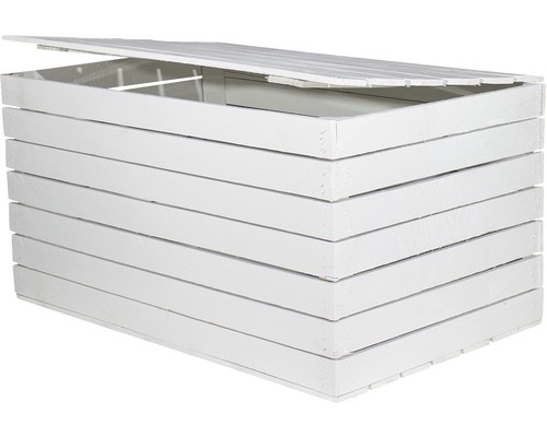 Coffre en bois ouvert avec couvercle