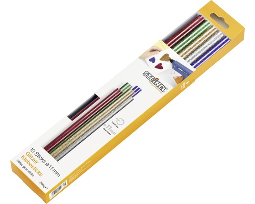 Bâtons de colle à paillettes Steinel Ø 11 mm pack de 10 Bâtons de colle à paillettes Steinel Ø 11 mm pack de 10