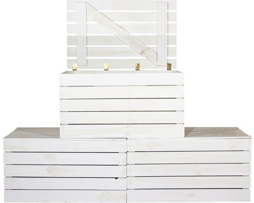 Jardinière décorative en bois avec couvercle