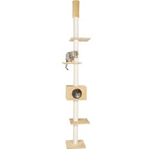Arbre à chats Karlie Cometa avec fixation plafond 35 x 35 x 263 cm beige-thumb-1