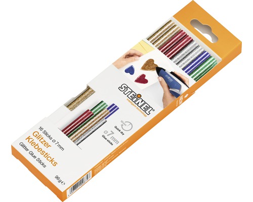 Bâtons de colle à paillettes Steinel Ø 7 mm pack de 16 Bâtons de colle à paillettes Steinel Ø 7 mm pack de 16