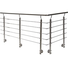 Edelstahlgeländer mit Drahtseilen für Treppen und Balkone