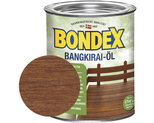 Huile pour bois de bangkirai BONDEX 750 ml