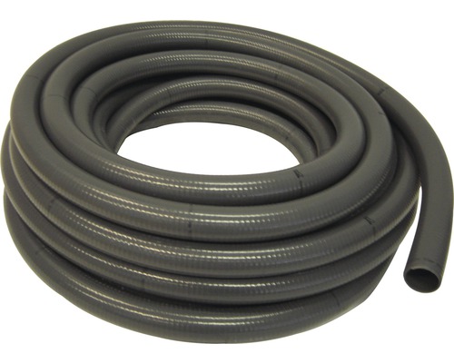 Tube d''installation électrique gris flexible enroulé