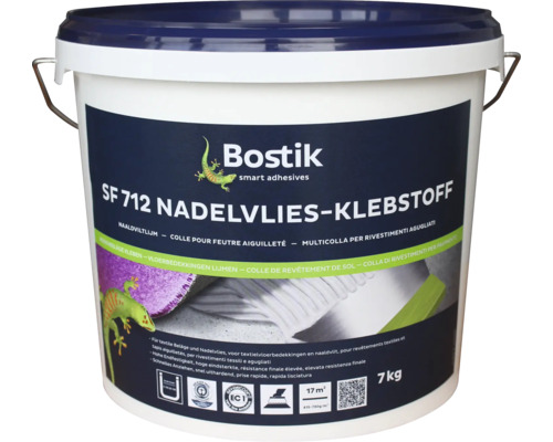 Colle pour feutre aiguilleté "Profi" Bostik 7 kg Seau de colle pour aiguilletés Bostik SF 712, 7 kg
