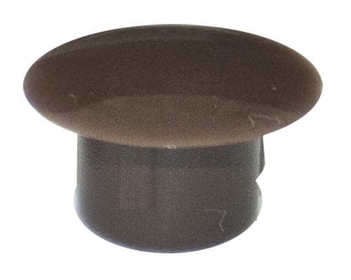 Abdeckstopfen 10 x 13 mm, Dunkelbraun, Kunststoff Abdeckkappe