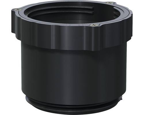 Adaptateur pour plot pour terrasse Raccord de tuyau en plastique noir avec vis