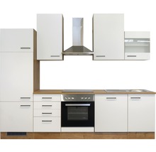 Cuisine complète Flex Well avec appareils Vintea 280 cm magnolia mat démontée variante réversible 00011840