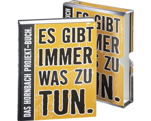 Hornbach Projekt-Buch mit dem Spruch Es gibt immer was zu tun