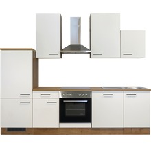 Cuisine complète Flex Well avec appareils Vintea 280 cm magnolia mat démontée variante réversible 00011842