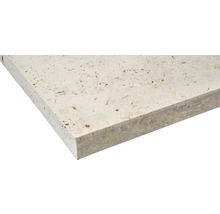 FLAIRSTONE Trittstufe Roma beige 1 Längsseite geschliffen und gefast 115 cm x 35 cm