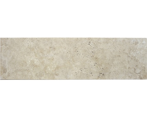FLAIRSTONE Trittstufe Roma beige 1 Längsseite geschliffen und gefast 115 x 35 cm