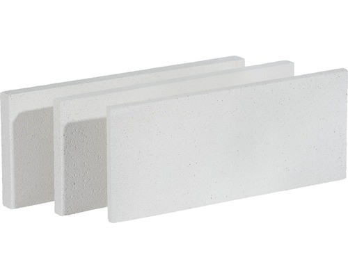 Plaque d'intrados Multipor 600 mm x 250 mm x 20 mm Trois blocs de béton cellulaire
