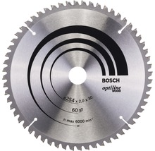 Kreissägeblatt Optiline Wood Bosch 254x30 mm Z 60 W-Zahn