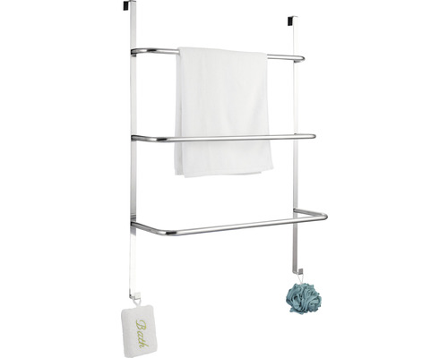 Türhandtuchhalter mit drei Stangen und Handtüchern