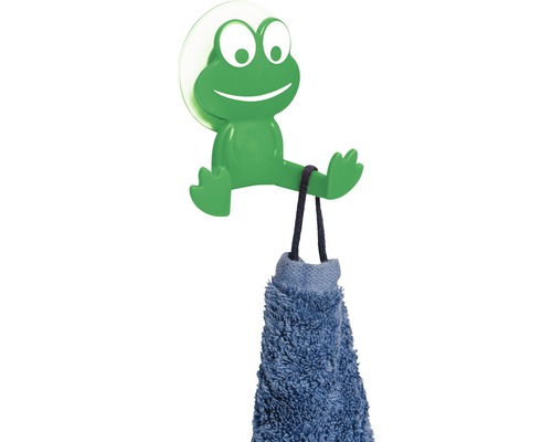 Froschhaken mit Saugnapf und Handtuch