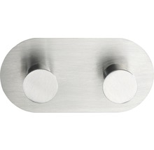 Wandhaken Cona Duo Edelstahl matt