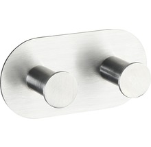 Wandhaken Cona Duo Edelstahl matt