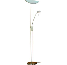 Lampadaire avec deux bras lumineux et abat-jour ronds