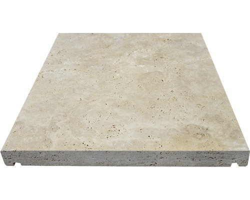 Travertinfliese im Detail