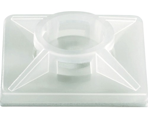 Socle adhésif pour collier de serrage 26x26x6 mm Fixation de serre-câbles avec socle