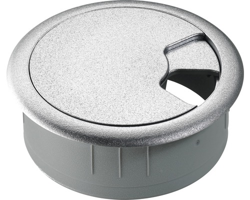 Passage de câbles Ø 60/67 mm chrome mat Passe-câble pour bureaux