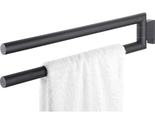 Schwenkbarer Handtuchhalter aus Metall mit Handtuch