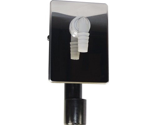 Siphon encastré Dallmer HL400 130402 Raccord d''entrée en acier inoxydable avec raccord de tuyau