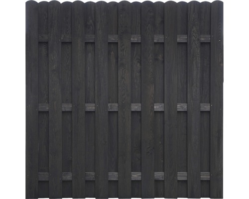 Brise-vue Dieter 180 x 180 cm anthracite Clôture en bois avec lattes et traverses