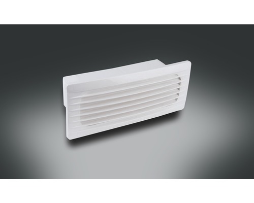 Raccord direct de grille extérieure Rotheigner blanc 220 x 54 mm avec clapet anti-retour