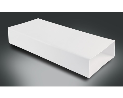 Tube plat Rotheigner blanc 220x90 mm longueur 0,50 m Tube plat Rotheigner blanc 220x90 mm longueur 0,50 m