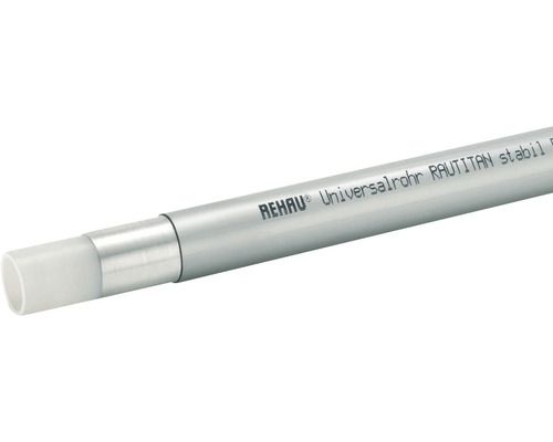 Tuyau composite alu REHAU RAUTITAN stable 20x2,9 mm barre 5m Tuyau multicouche Rehau Rautitan Stabil