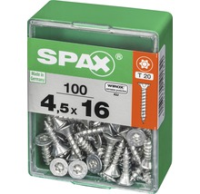 Vis Spax 4,5 x 16 millimètres, 100 pièces en emballage plastique