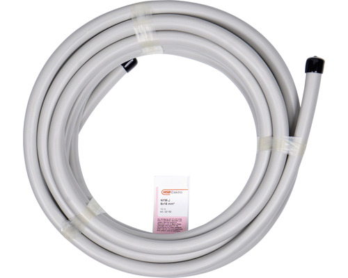Câble électrique gris NYM-J 5x16 mm² enroulé